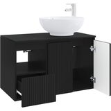 Set namještaja za kupaonicu 2 kom. Crna Konstruirano drvo 49,5 x 44,5 x 80 cm | Shoptok.si
