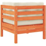  Kutna vrtna sofa s jastucima voštano smeđa od borovine | shoptok.hr