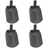  Glava lopate 4 pcs Srebrno 33 x 21 cm Čelik s prahom premazan | shoptok.hr