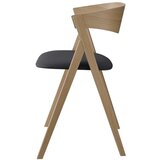 Hammel Furniture Tamno siva/u prirodnoj boji blagovaonska stolica od punog hrasta City – | shoptok.hr