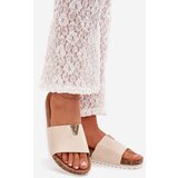 Boto Women&#039;s sandals on cork platform with decorative detail beige Vessira | ePonuda.com