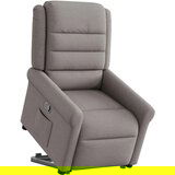 Maison Chic Naslanjač - Relax naslanjač s funkcijo vstajanja taupe blago, (22042109) | Shoptok.si