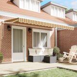 Tenda zamjenska tkanina za okvir 4x2 m Višebojna pruga | shoptok.hr