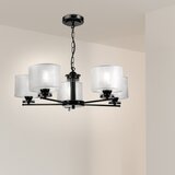  Luster na lancu ROSA 5xE27/60W/230V crna/siva | Eponuda.com