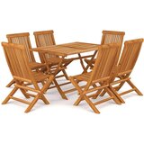  7-dijelni vrtni blagovaonski set od masivne tikovine | shoptok.hr
