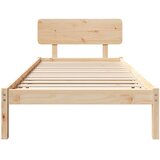 Krevetna konstrukcija Prirodna 90 x 190 cm Čvrsto borovo drvo | Eponuda.com