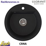 Ulgranit granitna sudopera ULG510 okrugla (CRNA) + slavina AFRO – SET | Eponuda.com