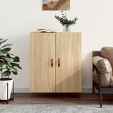 vidaXL Komoda sonoma hrast 69,5x34x90 cm inženirski les Cene