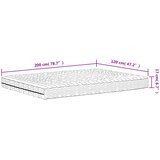  Madrac od pjene bijeli 120 x 200 cm tvrdoća H2 H3 | shoptok.hr
