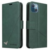 INORCO GQ.UTROBE za iPhone 14 Plus denarnica stojalo PU usnjena torbica pravokotna kovinska dekoracija ovitek za mobilni telefon, (22035777) Cene