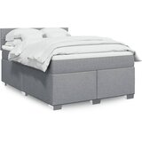  Krevet box spring s madracem svjetlosivi 140x200 cm od tkanine | shoptok.hr