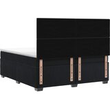  Boxspring krevet s madracem Crna 200 x 200 cm Baršun | shoptok.hr