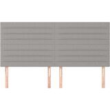  Posteljno vzglavje 4 kosa svetlo siv 80x5x78/88 cm blago, (20953688) | Shoptok.si