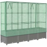  Povišena gredica s pokrovom za staklenik 160 x 40 x 138 cm | Eponuda.com