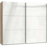 Modern Living Omara Z Drsnimi Vrati Level 36 D, Bela, Barva Hrasta | Shoptok.si