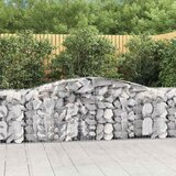  Lučne gabionske košare 15 kom 400x50x80/100cm pocinčano željezo | shoptok.hr