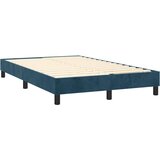 Box spring krevet s madracem tamnoplavi 120 x 200 cm baršunasti | shoptok.hr