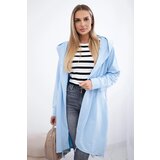 Kesi Cardigan with oversize print in azure color | shoptok.hr