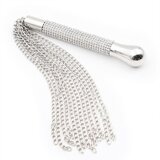 LATETOBED BDSM Line Flogger with Chain Tassel with Rhinestone Handle Cene