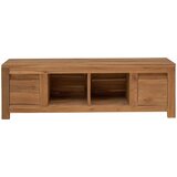 vidaXL TV omarica 110 x 30 x 35 cm Naravna Trden tikov les, (5000247742) | Shoptok.si