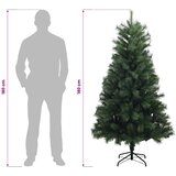  Umjetno božićno drvce s nogom 180 cm PVC i metal Zelena | shoptok.hr
