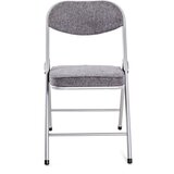 XORA ZLOŽLJIV SEDEŽ, kovina, tekstil siva, barve aluminija | Shoptok.si