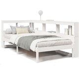  Krevet s regalom za knjige bez madraca bijeli 75x190cm borovina | shoptok.hr
