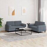  2-dijelni set sofa s jastucima tamnosivi baršunasti Cijene