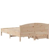 vidaXL Okvir kreveta bez madraca 150 x 200 cm od masivne borovine | shoptok.hr