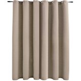  Zavjesa za zamračivanje s metalnim prstenima bež 290 x 245 cm | Eponuda.com