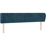  Uzglavlje s ušima tamnoplavo 163x23x78/88 cm baršunasto | shoptok.hr