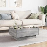  Stolić za kavu LED boja hrasta 70x50x30 cm konstruirano drvo | Eponuda.com