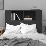  Uzglavlje s ormarićem crno 100 x 18,5 x 102,5 cm | shoptok.hr