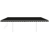  Tenda na ručno uvlačenje s LED svjetlima 6x3 m antracit | shoptok.hr