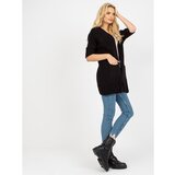 Fashion Hunters Black loose cardigan with 3/4 RUE PARIS sleeves | Shoptok.si
