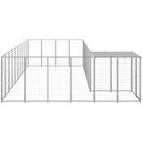  Kavez za pse srebrni 19,36 m² čelični | Eponuda.com