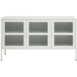 Premier Housewares Bela jeklena vitrina 140x80x45 cm Acier – | Shoptok.si