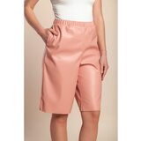 Fenzy Kratke Usnjene Hlače, Roza | Shoptok.si