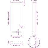  Noge za barski stol Prirodni čelik 2 kom 40 x (110-111) cm Čelik | shoptok.hr