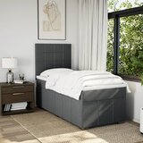  Krevet s oprugama i madracem tamnosivi 90 x 190 cm od tkanine | shoptok.hr