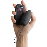 B Swish Premium - radio vibracijsko jajce z možnostjo polnjenja (črno) | Shoptok.si