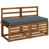  Jastučić za klupu SOEST 100% poliester Plava 110 x 50 x 8 cm - Plava 110 x 50 x 8 cm Melange | shoptok.hr