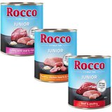 Rocco mešana poskusna pakiranja 6 x 800 g - Junior: puran/telečja srca/riž, perutnina/piščančja srca/riž, govedina/perutnina | shoptok.hr