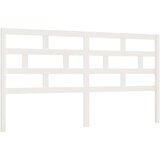  Uzglavlje za krevet bijelo 186 x 4 x 100 cm od masivne borovine | shoptok.hr