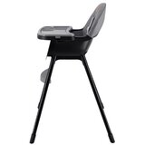 Momi stolica za hranjenje bebe Reki Grey Black, 6m+ | Eponuda.com