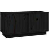 Maison Chic TV omarica - TV enota - Televizijska omarica črna 80x35x40,5 cm trdna borovina, (21699272) Cene
