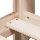  Krevet na kat s ljestvama i krovom 90x200 cm od borovine | shoptok.hr