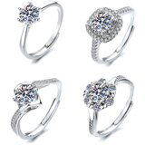 INF Bling komplet prstanov s cirkoni, 4 paketi Silver, (21238041) Cene