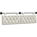  Držeće uzglavlje Zidne Krema 170 x 55 x 7 cm Baršun - Krema 160 cm bez LED | shoptok.hr