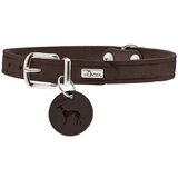 Hunter ogrlica za pse Aalborg L 60 cm, koža tamnosmeđa | shoptok.hr